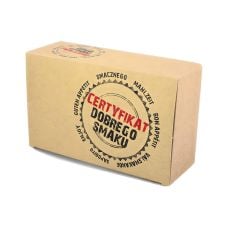 Pudełko papierowe duże Certyfikat Smaku 22 x 12 x 7,5 cm 100 sztuk