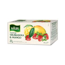 Herbata owocowa Vitax Inspirations Truskawka i Mango 20 torebek