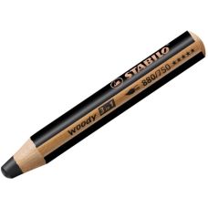Kredka STABILO WOODY 880/750 czarna – kredka, akwarela, wosk