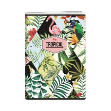 Zeszyt A5 ELISA TROPICAL 60 kartek w linię, miękka okładka lakierowana