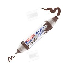 Marker akrylowy 3D Edding E-5400 podwójny 2-3 mm i 5-10 mm czekoladowy brąz