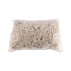 Gumki recepturki OFFICE PRODUCTS średnica 30mm grubość 1,5x1,5mm 60% kauczuku 1000g zgrzewka białe
