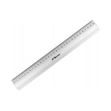 Linijka Aluminiowa Biurowa Leniar 30 cm z Antypoślizgową Wkładką
