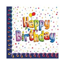 Serwetki 2w happy birthday 33x33cm 20 szt.