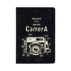 Notebook Scrikss A6 Camera, biały, 100 arkuszy, 70 gr, w linie