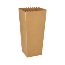 Pudełka na popcorn papierowe białe o wymiarach 7 x 7 x 19,7 cm 100 sztuk