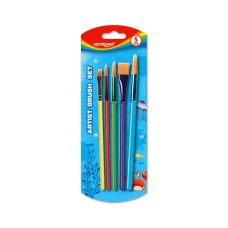 Pędzle artystyczne KEYROAD Artist Set, zestaw 5 sztuk, mix kolorów