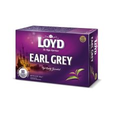Herbata czarna LOYD Earl Grey ekspresowa aromatyzowana bergamotką 80 torebek