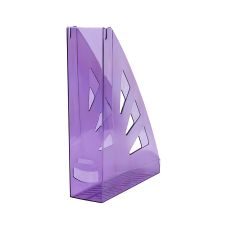 Pojemnik na dokumenty ażurowy A4 transparentny fioletowy OFFICE PRODUCTS