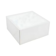 Pudełko cukiernicze papierowe kwadratowe 18 x 18 x 9 cm białe 50 sztuk