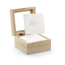 Pudełko na Porady dla Gości - Księga Gości, 9,5x9,5x6cm, 100 Karteczek, Polska Wersja