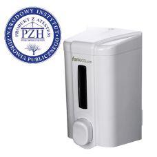 Dozownik mydła w płynie 0,5 l ECO biały ABS