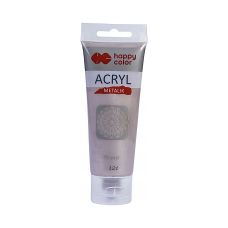 Farba akrylowa 75 ml, różowe złoto metalik, Happy Color