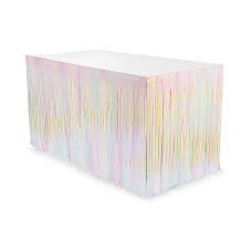 Skirting Foliowy Opalizujący z Frędzlami 300x80cm