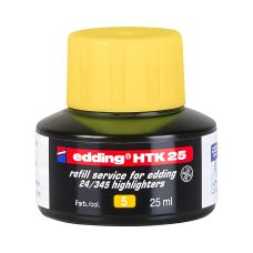 Tusz do uzupełniania zakreślaczy e-HTK 25 EDDING żółty 25 ml