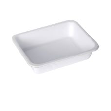 Pojemnik do zgrzewu z trzciny cukrowej prostokątny 22,7 x 17,8 x 5 cm 50 sztuk
