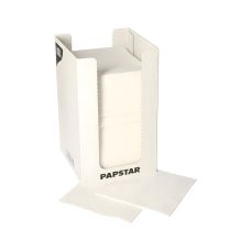 Serwetki papierowe białe dwuwarstwowe 1/4 składane w dozowniku 20 x 20 cm 100 szt.