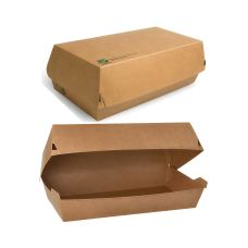 Pojemnik papierowy na bagietki biały 22 x 10,7 x 7,5 cm 25 sztuk