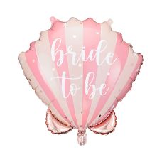 Balon Foliowy Muszelka Bride to Be, mix, 52x50 cm