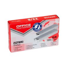 Zszywki biurowe OFFICE PRODUCTS 23/8 stalowe do zszywaczy 1000 sztuk w opakowaniu