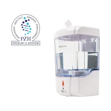 Automatyczny Dozownik do Środków Dezynfekcyjnych Bezdotykowy 700 ml JET Biało-Transparentny