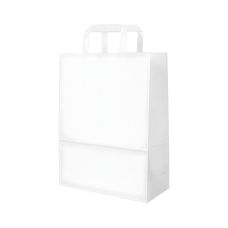 Torba papierowa z uchwytem biała 32 x 16 x 42 cm opakowanie 200 sztuk