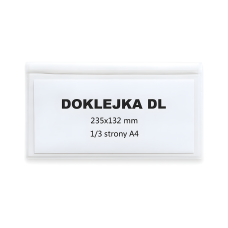 Przylgi kurierskie DL samoprzylepne przezroczyste 235x132 mm opakowanie 1000 sztuk
