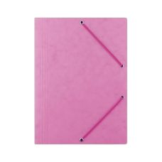 Teczka z gumką DONAU preszpan A4 390gsm 3-skrzydkowa różowa