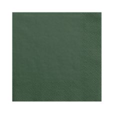 Serwetki Trójwarstwowe Butelkowa Zieleń 33x33 cm Opakowanie 20 sztuk