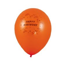 Balony lateksowe Happy Birthday mix kolorów średnica 25 cm opakowanie 10 sztuk