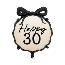 Balon Foliowy Pastylka Happy 30 Urodziny Rocznica 47.5x45 cm Mix
