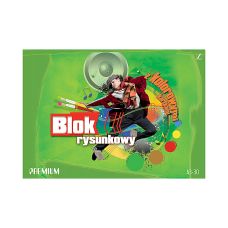 Blok Rysunkowy Kolorowy A3 KRESKA 30 Kartek 80g PREMIUM