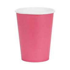 Kubeczki papierowe ciemny róż 250 ml (6 szt.)