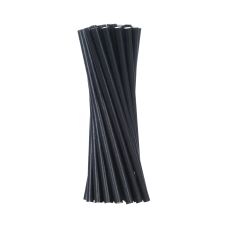 Słomki papierowe czarne proste 6 mm x 205 mm opakowanie 500 sztuk