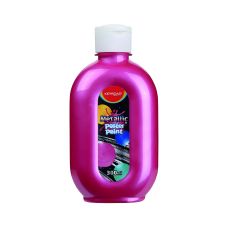 Farba plakatowa Keyroad metaliczna czerwona 300ml butelka