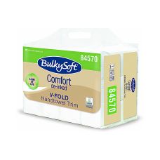 Ręcznik Papierowy Składany ZZ V-Fold Dwuwarstwowy BulkySoft Comfort Eko 21x21cm 3000 Składek