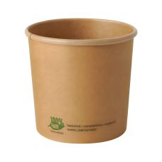 Kubek papierowy na zupę biały 760ml średnica 115mm wysokość 11cm 25 sztuk
