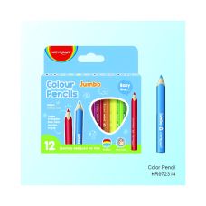 Kredki ołówkowe Keyroad Jumbo Junior trójkątne 3 mm mix kolorów 12 szt.