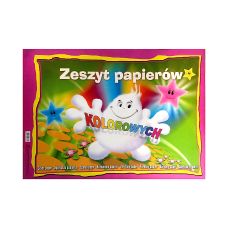 Zeszyt papierów kolorowych A3 10 ark. z połyskiem KRESKA