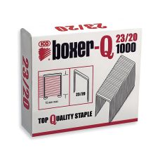 Zszywki biurowe ICO Boxer, 23/20, stal galwanizowana, 1000 sztuk