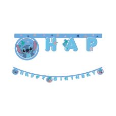 Baner urodzinowy papierowy stitch & angel 2m 1 szt