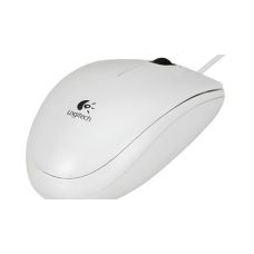 Logitech Mysz B100 optyczna biała OEM Przewodowa USB szare pudełko