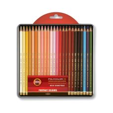 Kredki ołówkowe Polycolor 24 kolory w metalowym opakowaniu