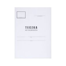 Teczka do akt osobowych Office Products kartonowa A4 300 gsm biała na dokumenty HR
