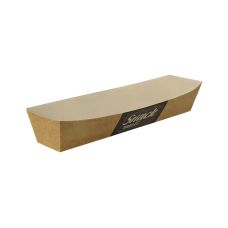 Tacka papierowa głęboka Good Food biała 18,5 x 3,3 x 3,5 cm 50 sztuk