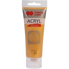 Farba akrylowa 75ml złota Happy Color