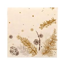 Serwetki papierowe 2-warstwowe wzór Winter 1/4 składane 40 x 40 cm 50 sztuk