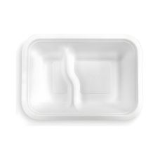 Pojemnik dwudzielny z trzciny cukrowej 1000 ml 25 x 18 x 4 cm seria 5 50 sztuk