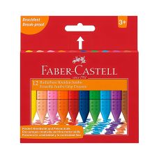Kredki Świecowe GRIP JUMBO Trójkątne 12 Kolorów Faber-Castell