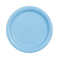 Talerzyki Papierowe Okrągłe Jasnoniebieskie 23 cm, Opakowanie 6 sztuk
